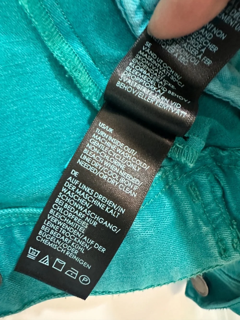 Liverpool Temma Stretch Denim Jacket - Turquoise